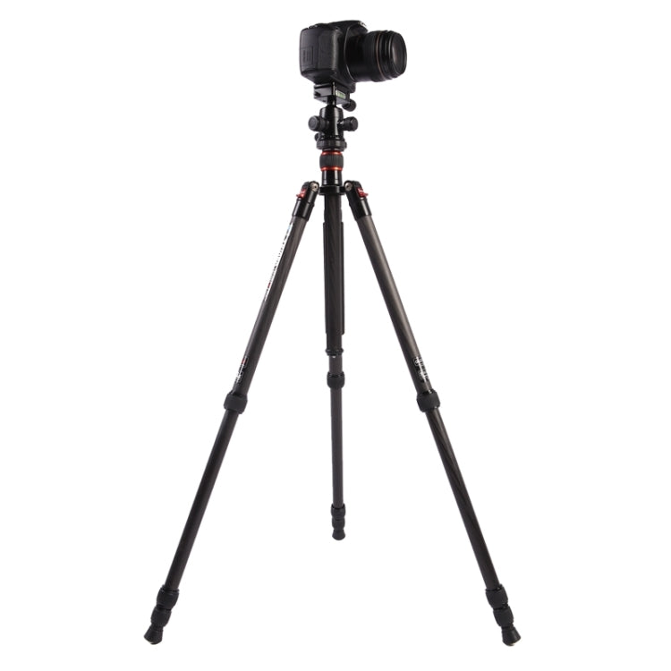 Triopo GT-2504X8.C Adjustable Portable Carbon Fiber Tripod with B-1 Aluminum Ball Head for Canon Nikon Sony DSLR Camera(Black) - free shipping - PMC TechLife - Order now!