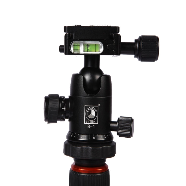 Triopo GT-2504X8.C Adjustable Portable Carbon Fiber Tripod with B-1 Aluminum Ball Head for Canon Nikon Sony DSLR Camera(Black) - free shipping - PMC TechLife - Order now!