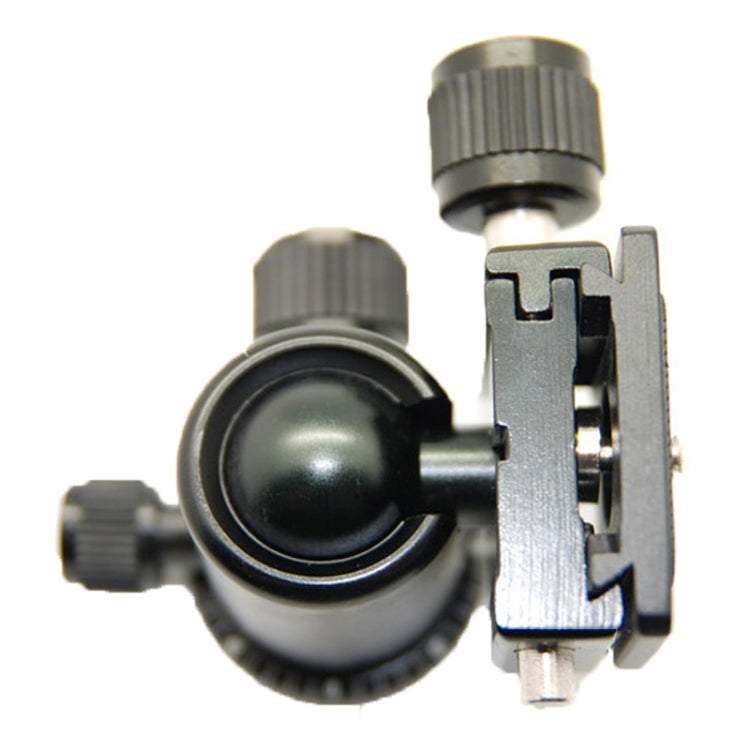 RUBY 005H Aluminium Magnesium Alloy Tripod Ball Head with Quick Release Plate Adapter(Black) - free shipping - PMC TechLife - Order now!