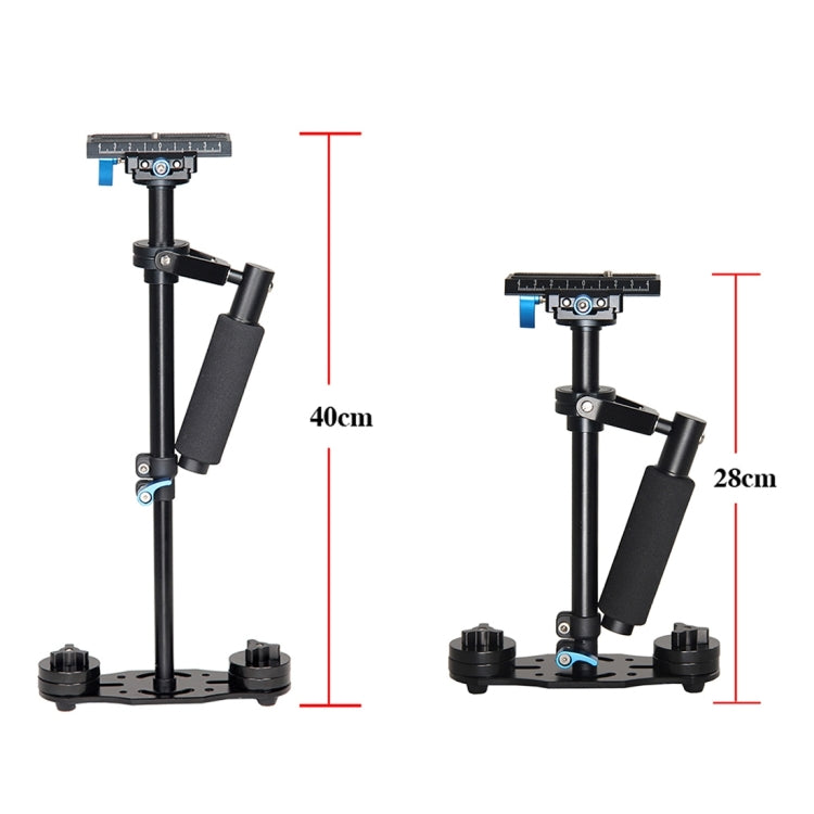 YELANGU S40L 40cm Aluminum Alloy Handheld Stabilizer for DSLR Camera DV(Black) - free shipping - PMC TechLife - Order now!