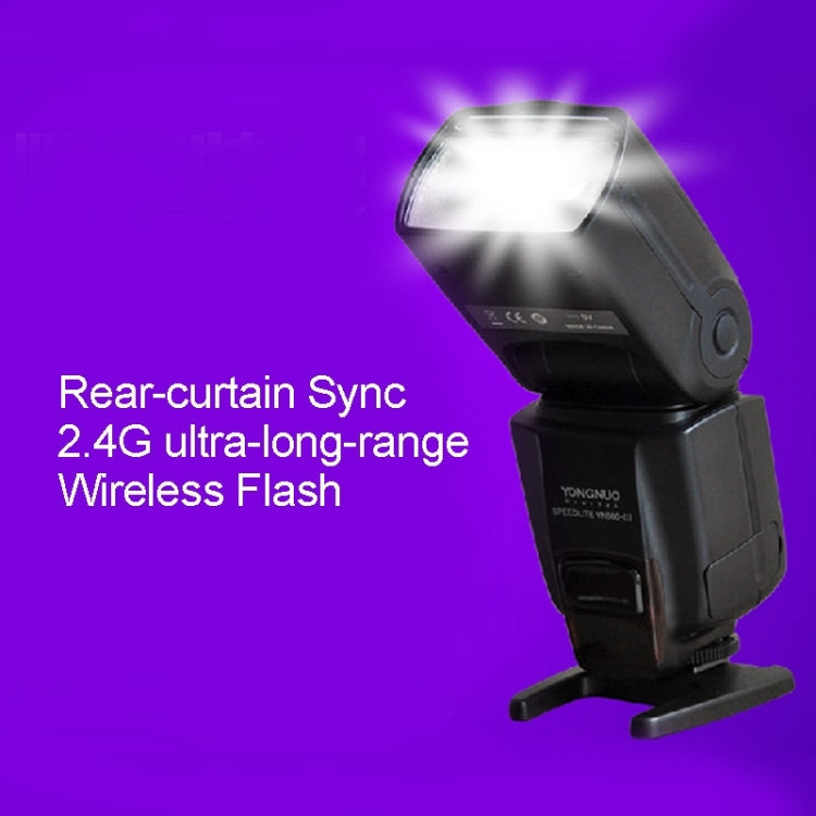 YN-560 III Ultra-long-range Wireless Flash Speedlite with Metal Hot Shoe for Canon / Nikon / Pentax / Olympus DSLR Camera(Black) - free shipping - PMC TechLife - Order now!