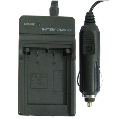 Digital Camera Battery Charger for OLYMPUS Li-10B/ Li-12B/ DBL10(Black) - Battery Car Charger by PMC TechLife | Online Shopping South Africa | PMC TechLife