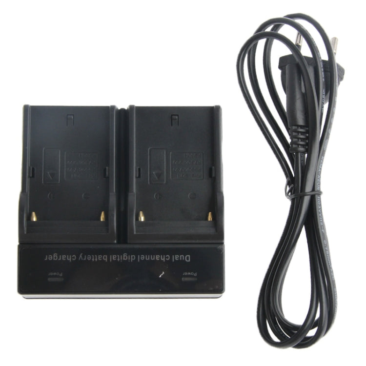 Dual Channel Digital Battery Charger for Sony F550 / F730 / F750 / F960 / F960H, EU Plug(Black) - free shipping - PMC TechLife - Order now!