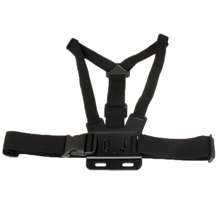 Extreme Sport Front Chest Elastic Belt Shoulder Strap Mount Holder for GoPro, Insta360, DJI and Other Action Cameras(Black) - Chest Belt by PMC TechLife | Online Shopping South Africa | PMC TechLife | Buy Now Pay Later Mobicred