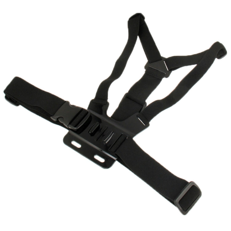 Extreme Sport Front Chest Elastic Belt Shoulder Strap Mount Holder for GoPro, Insta360, DJI and Other Action Cameras(Black) - Chest Belt by PMC TechLife | Online Shopping South Africa | PMC TechLife | Buy Now Pay Later Mobicred