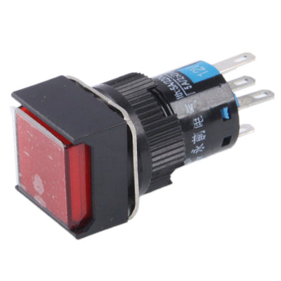 Car DIY Square Button Push Switch with Lock & LED Indicator, DC 24V(Red) - Car Switches by PMC TechLife | Online Shopping South Africa | PMC TechLife | Buy Now Pay Later Mobicred