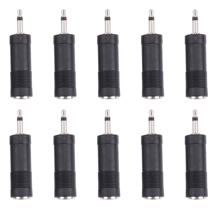 3.5mm Male to 6.35mm Female Mono Sound Converters Adapters (100 Pcs in One Package, the Price is for 100 Pcs) - Connectors & Terminals by PMC TechLife | Online Shopping South Africa | PMC TechLife