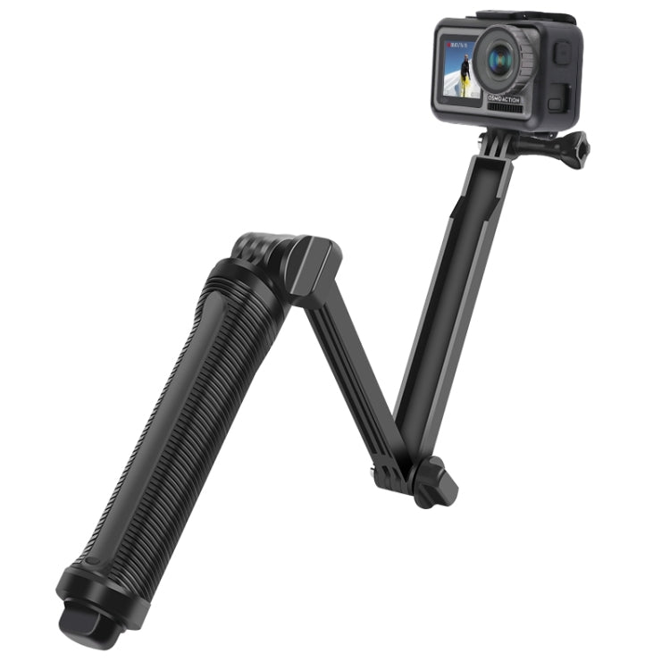 3-Way Monopod + Tripod + Grip Super Portable Magic Mount Selfie Stick for GoPro Hero12 Black / Hero11 /10 /9 /8 /7 /6 /5, Insta360 Ace / Ace Pro, DJI Osmo Action 4 and Other Action Cameras, Length of Extension: 20-62cm - Extendable Pole by PMC TechLife | Online Shopping South Africa | PMC TechLife | Buy Now Pay Later Mobicred
