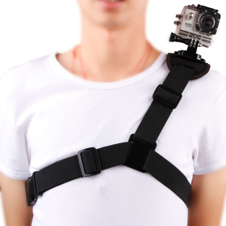 360 Degree Rotary Special Sports Single Shoulder DV Chest Belt for GoPro, Insta360, DJI and Other Action Cameras(Black) - Chest Belt by PMC TechLife | Online Shopping South Africa | PMC TechLife | Buy Now Pay Later Mobicred