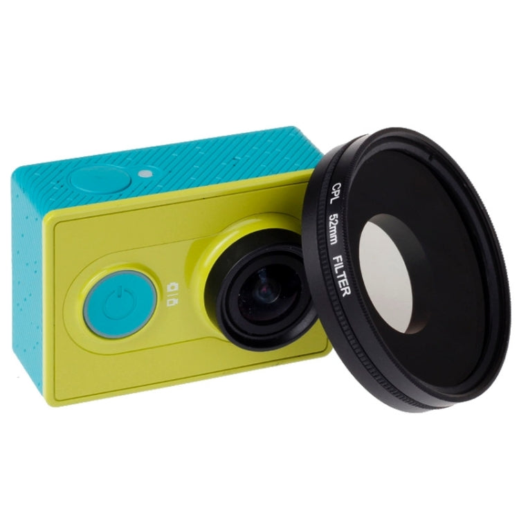 52mm CPL Filter Circular Polarizer Lens Filter with Cap for Xiaomi Xiaoyi 4K+ / 4K, Xiaoyi Lite, Xiaoyi  Sport Camera - Lens Filter by PMC TechLife | Online Shopping South Africa | PMC TechLife | Buy Now Pay Later Mobicred