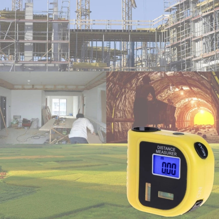 CP-3010 Ultrasonic Distance Measurer with Laser Pointer, Range: 0.5-18m(Yellow) - Laser Rangefinder by PMC TechLife | Online Shopping South Africa | PMC TechLife | Buy Now Pay Later Mobicred