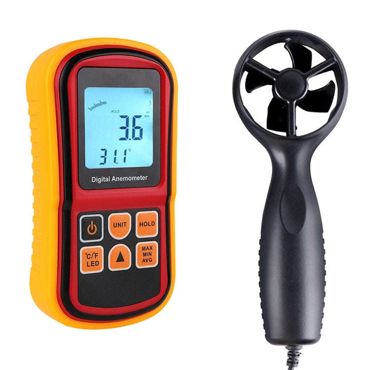 Digital Anemometer (Measurement items: Air Velocity, Air Temperature)(Red) - Tachometers & Anemometer by PMC TechLife | Online Shopping South Africa | PMC TechLife | Buy Now Pay Later Mobicred