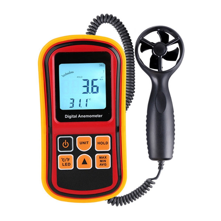 Digital Anemometer (Measurement items: Air Velocity, Air Temperature)(Red) - Tachometers & Anemometer by PMC TechLife | Online Shopping South Africa | PMC TechLife | Buy Now Pay Later Mobicred
