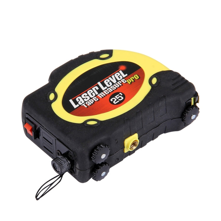 Laser Level with Tape Measure Pro (25 feet) & Belt Clip / Can be Attached to Tripod(Yellow) - Laser Rangefinder by PMC TechLife | Online Shopping South Africa | PMC TechLife | Buy Now Pay Later Mobicred