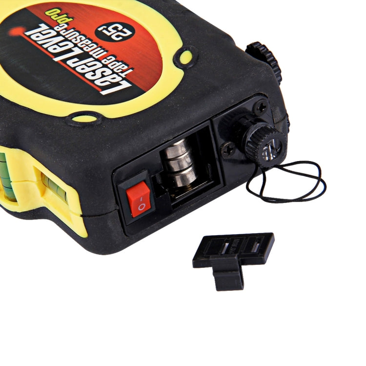 Laser Level with Tape Measure Pro (25 feet) & Belt Clip / Can be Attached to Tripod(Yellow) - Laser Rangefinder by PMC TechLife | Online Shopping South Africa | PMC TechLife | Buy Now Pay Later Mobicred
