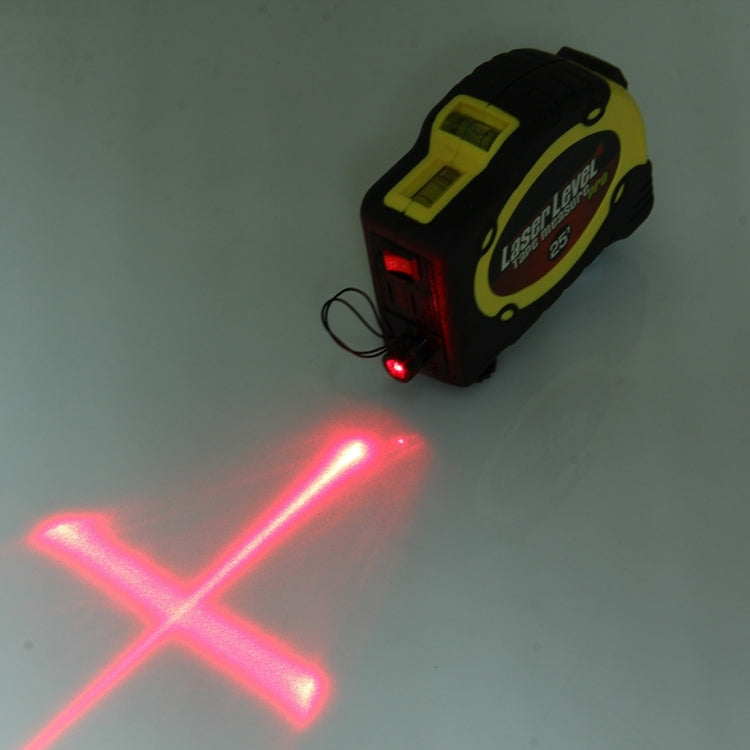 Laser Level with Tape Measure Pro (25 feet) & Belt Clip / Can be Attached to Tripod(Yellow) - Laser Rangefinder by PMC TechLife | Online Shopping South Africa | PMC TechLife | Buy Now Pay Later Mobicred