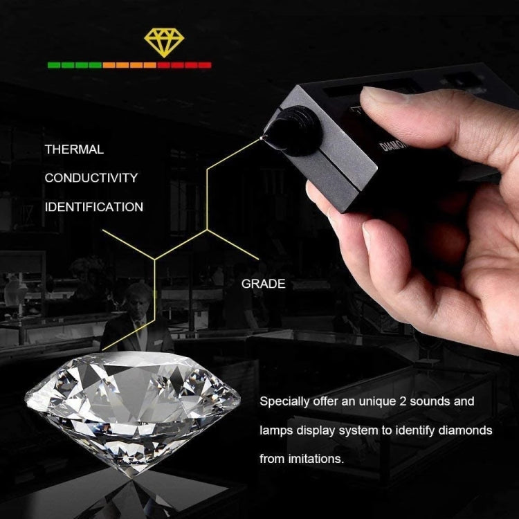 Diamond Selector ll with LED Indicator, DC 9V Battery(Black) - Metal Detector by PMC TechLife | Online Shopping South Africa | PMC TechLife | Buy Now Pay Later Mobicred