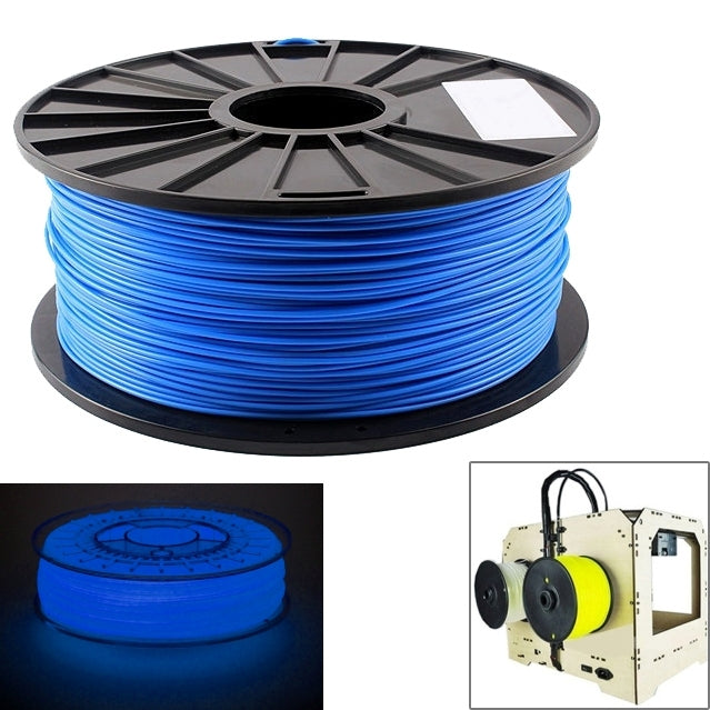 PLA 1.75 mm Luminous 3D Printer Filaments, about 345m(Blue) - Consumables by PMC TechLife | Online Shopping South Africa | PMC TechLife | Buy Now Pay Later Mobicred