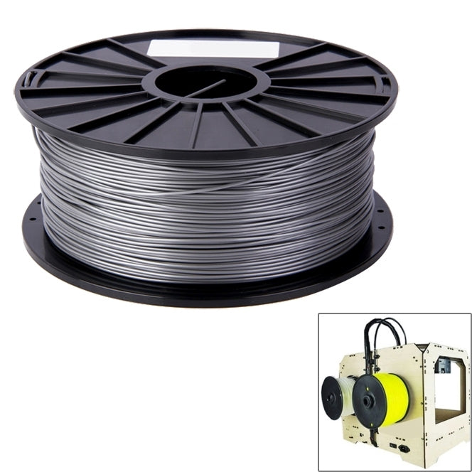 PLA 3.0 mm Color Series 3D Printer Filaments, about 115m(Silver) - Consumables by PMC TechLife | Online Shopping South Africa | PMC TechLife | Buy Now Pay Later Mobicred