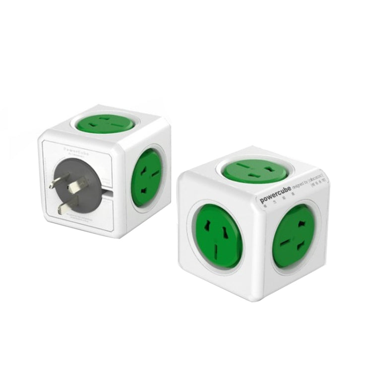 PowerCube 10A Universal Wall Adapter Power Socket with 5 US / AU Sockets for Home Office, AU Plug, Random Color Delivery - Extension Socket by PMC TechLife | Online Shopping South Africa | PMC TechLife | Buy Now Pay Later Mobicred