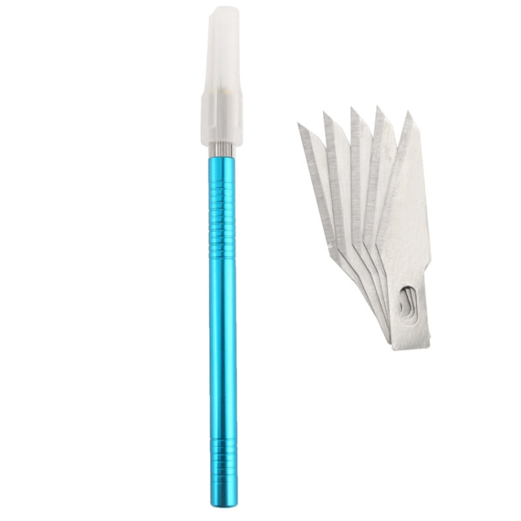 WLXY-9310, WLXY Tool Precision Knife with Replaceable Blade for Mat Carving / Scoring / Trimming, OAL: 145mm, Size: 121mm x 6mm Diameter(Blue) - free shipping - PMc TechLife - Order now!