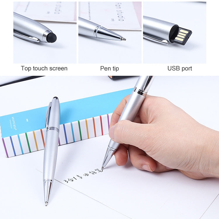 2 in 1 Pen Style USB Flash Disk, Black (32GB) - USB Flash Drives by PMC TechLife | Online Shopping South Africa | PMC TechLife | Buy Now Pay Later Mobicred
