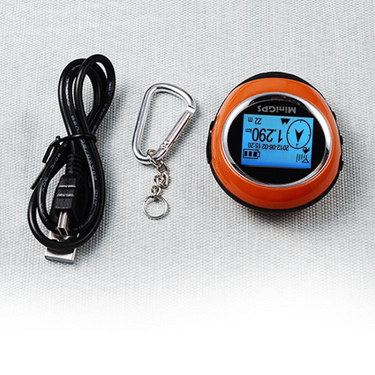 Keychain Handheld Mini GPS Navigation USB Rechargeable Location Finder Tracker for Outdoor Travel Climbing(Orange) - Personal Tracker by PMC TechLife | Online Shopping South Africa | PMC TechLife | Buy Now Pay Later Mobicred