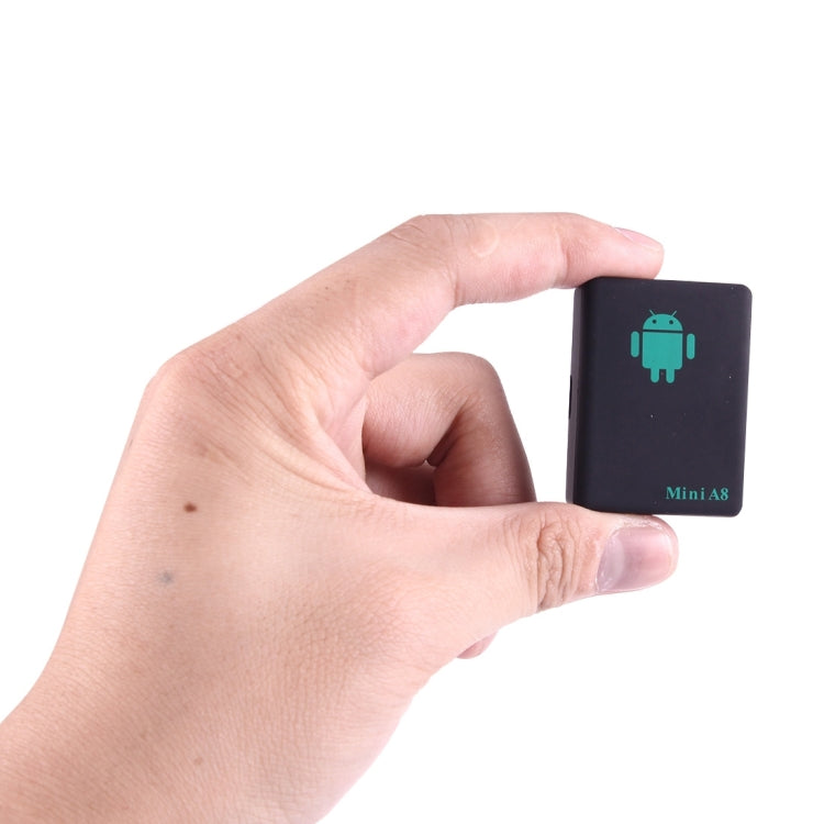 TRACKER Mini A8 Real Time 4 Bands Global Locator GSM/GPRS Tracker Tracking Device for Personal(Black) - Personal Tracker by PMC TechLife | Online Shopping South Africa | PMC TechLife | Buy Now Pay Later Mobicred