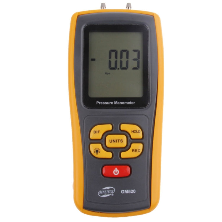 BENETECH GM520 LCD Display Pressure Manometer(Yellow) - free shipping - PMC Jewellery - Order now!