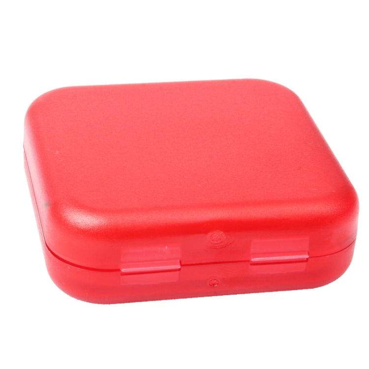 10 PCS 4 Compartments Portable Plastic Cross Pills Medicine Storage Box(Red) - free shipping - PMC TechLife - Order now!