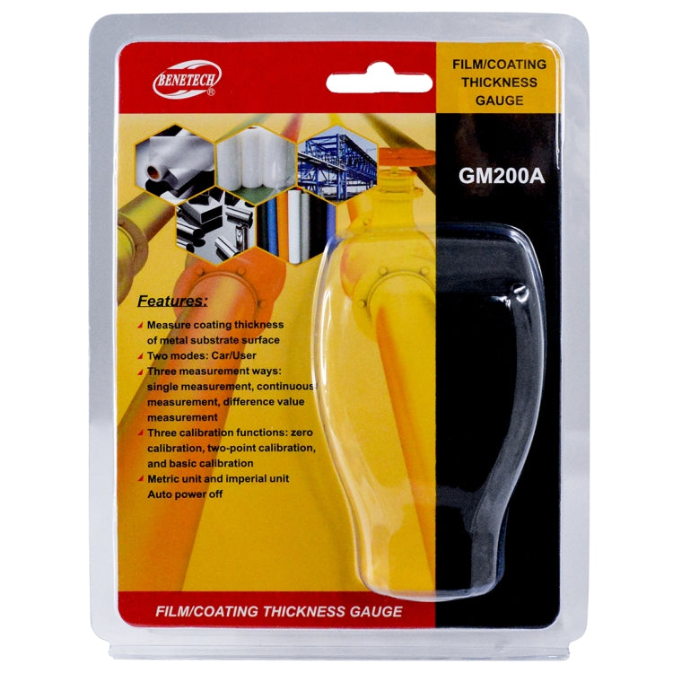 BENETECH GM200A Film/Coating Thickness Gauge - Coating Thickness Gauge by BENETECH | Online Shopping South Africa | PMC TechLife | Buy Now Pay Later Mobicred