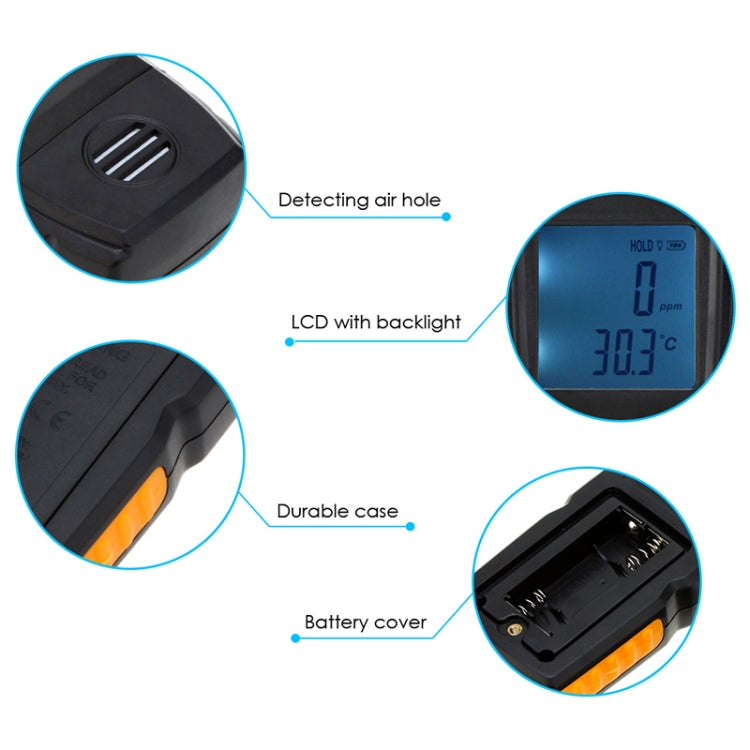 BENETECH GM8805 LCD Display Handheld Carbon Monoxide CO Monitor Detector Meter Tester, Measure Range: 0-1000ppm(Black) - Gas Monitor by BENETECH | Online Shopping South Africa | PMC TechLife | Buy Now Pay Later Mobicred