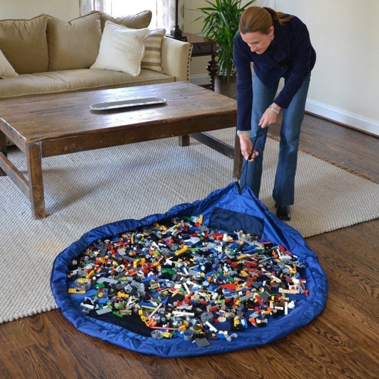 Foldable Kid Toys Storage Bag, Size:1.5 x 1.5m(Dark Blue) - Storage Bags by PMC TechLife | Online Shopping South Africa | PMC TechLife | Buy Now Pay Later Mobicred