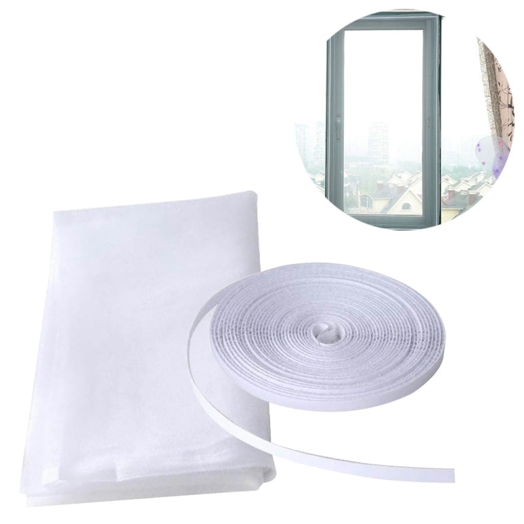 DIY Polyester Fly Screen/ Window Screen Hook and Loop Fastener Mosquito Net(White) - Door & Window Films by PMC TechLife | Online Shopping South Africa | PMC TechLife
