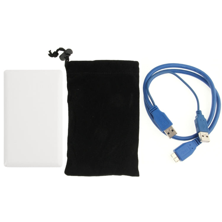 High Speed 2.5 inch HDD SATA & IDE External Case, Support USB 3.0(White) - HDD Enclosure by PMC Jewellery | Online Shopping South Africa | PMC Jewellery | Buy Now Pay Later Mobicred