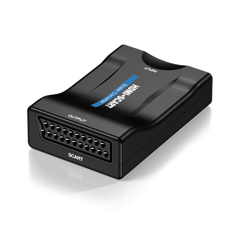 MINI MHL/HDMI TO SCART Video Converter Scaler(Black) - Converter by PMC Jewellery | Online Shopping South Africa | PMC Jewellery | Buy Now Pay Later Mobicred