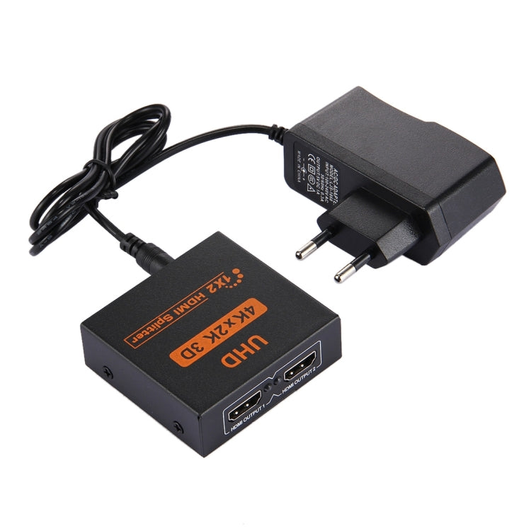 FY1409E Mini V1.3 UHD 4K x 2K 3D 1 x 2 HDMI Splitter(Black) - Splitter by PMC Jewellery | Online Shopping South Africa | PMC Jewellery | Buy Now Pay Later Mobicred