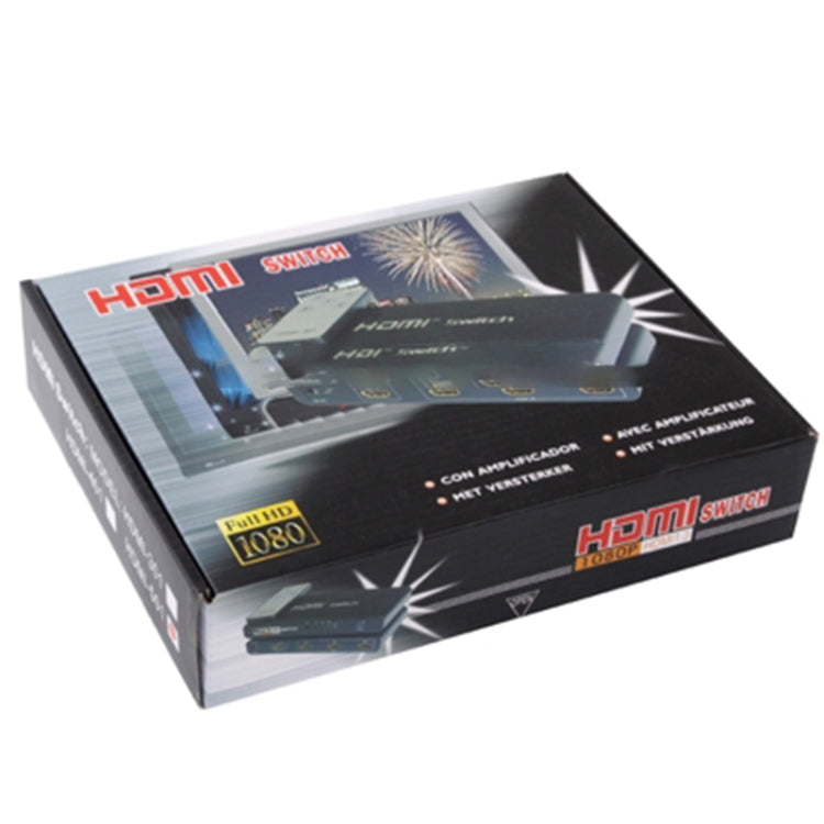 5 Ports Full HD 1080P HDMI Switch with Switch & Remote Controller, 1.3 Version (5 Ports HDMI Input, 1 Port HDMI Output)(Black) - Switch by PMC Jewellery | Online Shopping South Africa | PMC Jewellery | Buy Now Pay Later Mobicred