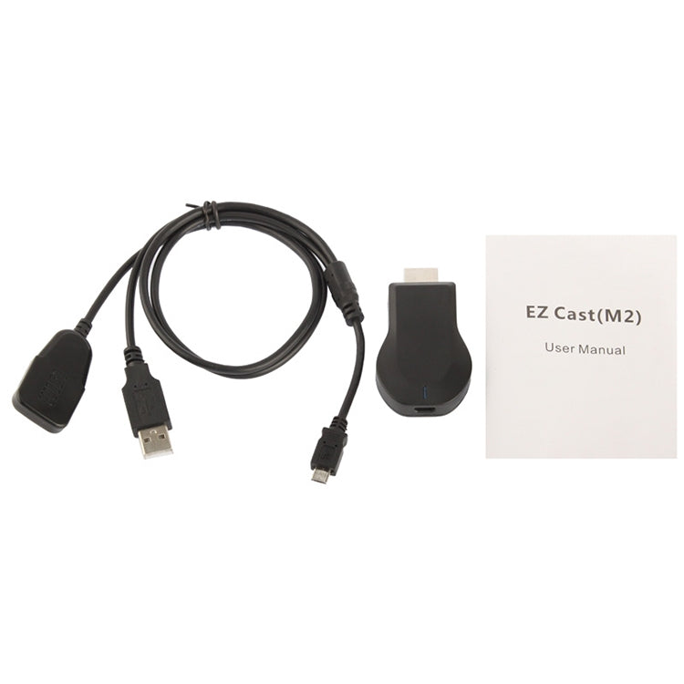 M2 Android 1080P Ezcast HDMI Dongle / HDMI AirPlay DLNA WIFI Displayer Receiver for Android OS / iOS / MAC OS / Windows Devices, Support Sharing Online to TV WIFI Display(Black) - Wireless Display Dongle by PMC TechLife | Online Shopping South Africa | PMC TechLife | Buy Now Pay Later Mobicred