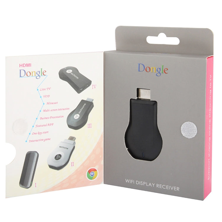 M2 Android 1080P Ezcast HDMI Dongle / HDMI AirPlay DLNA WIFI Displayer Receiver for Android OS / iOS / MAC OS / Windows Devices, Support Sharing Online to TV WIFI Display(Black) - Wireless Display Dongle by PMC TechLife | Online Shopping South Africa | PMC TechLife | Buy Now Pay Later Mobicred