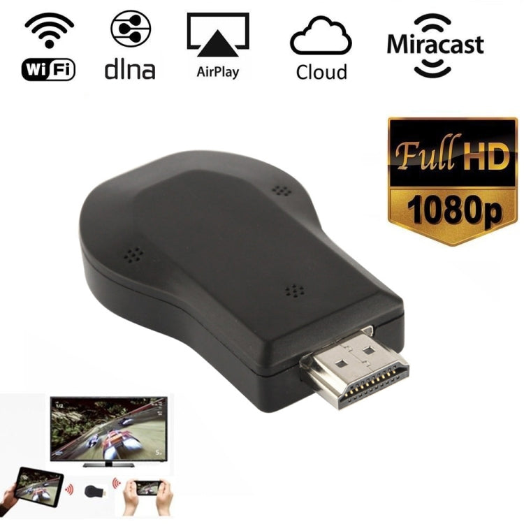 M2 Android 1080P Ezcast HDMI Dongle / HDMI AirPlay DLNA WIFI Displayer Receiver for Android OS / iOS / MAC OS / Windows Devices, Support Sharing Online to TV WIFI Display(Black) - Wireless Display Dongle by PMC TechLife | Online Shopping South Africa | PMC TechLife | Buy Now Pay Later Mobicred