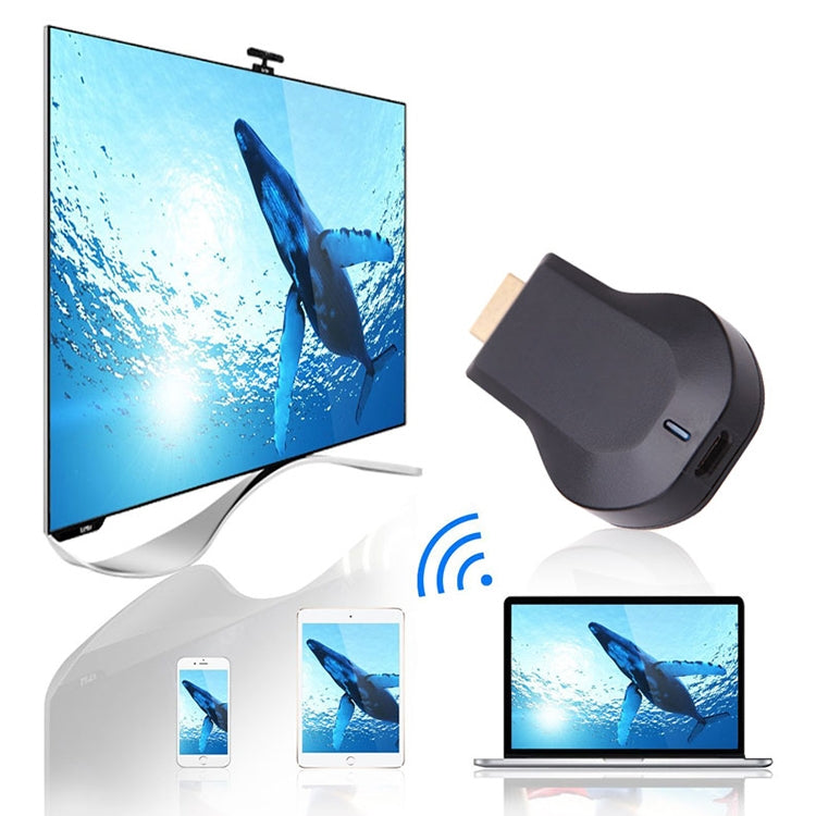 M2 Android 1080P Ezcast HDMI Dongle / HDMI AirPlay DLNA WIFI Displayer Receiver for Android OS / iOS / MAC OS / Windows Devices, Support Sharing Online to TV WIFI Display(Black) - Wireless Display Dongle by PMC TechLife | Online Shopping South Africa | PMC TechLife | Buy Now Pay Later Mobicred