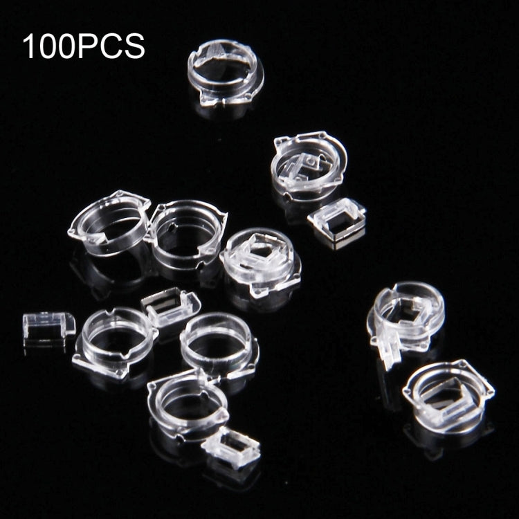 100 PCS Transparent Plastic Camera Lens Frame for iPhone 5 & 5S & 5C(Transparent) - iPhone 5 Parts by PMc TechLife | Online Shopping South Africa | PMc TechLife | Buy Now Pay Later Mobicred