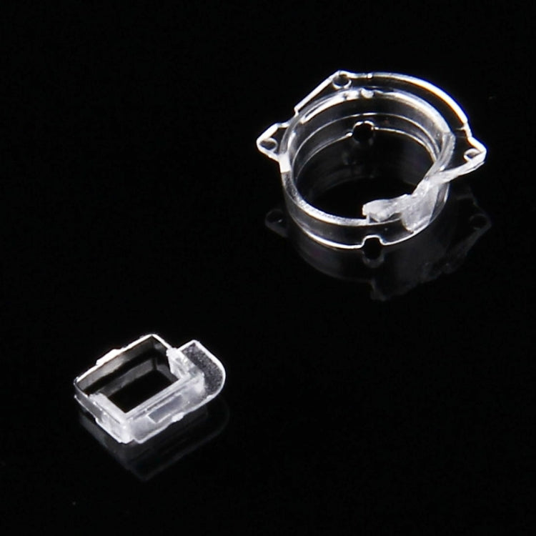 100 PCS Transparent Plastic Camera Lens Frame for iPhone 5 & 5S & 5C(Transparent) - iPhone 5 Parts by PMc TechLife | Online Shopping South Africa | PMc TechLife | Buy Now Pay Later Mobicred