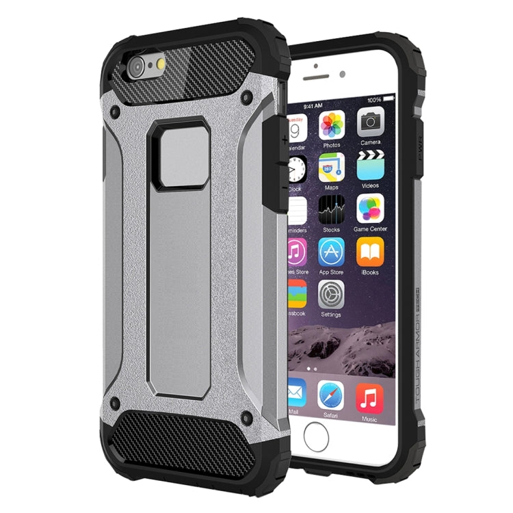 For iPhone 6 Plus & 6s Plus Tough Armor TPU + PC Combination Case(Grey) - More iPhone Cases by PMC TechLife | Online Shopping South Africa | PMC TechLife | Buy Now Pay Later Mobicred