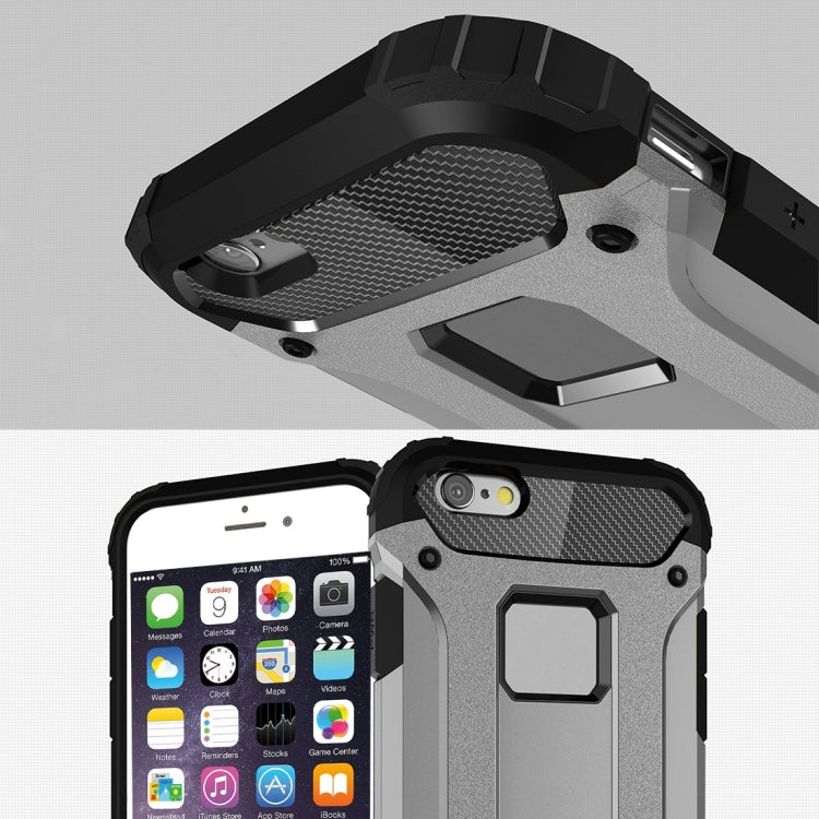 For iPhone 6 Plus & 6s Plus Tough Armor TPU + PC Combination Case(Grey) - More iPhone Cases by PMC TechLife | Online Shopping South Africa | PMC TechLife | Buy Now Pay Later Mobicred