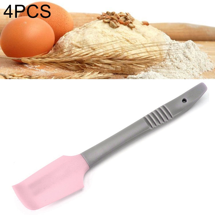 4 PCS Silicone Scraper Butter Spreader Knife Cake Smoother Cake Baking Tool(Pink) - Gadgets by PMC TechLife | Online Shopping South Africa | PMC TechLife | Buy Now Pay Later Mobicred