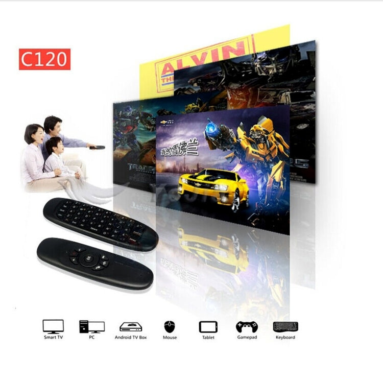 C120 T10 Fly Air Mouse 2.4GHz Rechargeable Wireless Keyboard Remote Control for Android TV Box / PC - MINI PC Accessories & Gadgets by PMC Jewellery | Online Shopping South Africa | PMC Jewellery | Buy Now Pay Later Mobicred