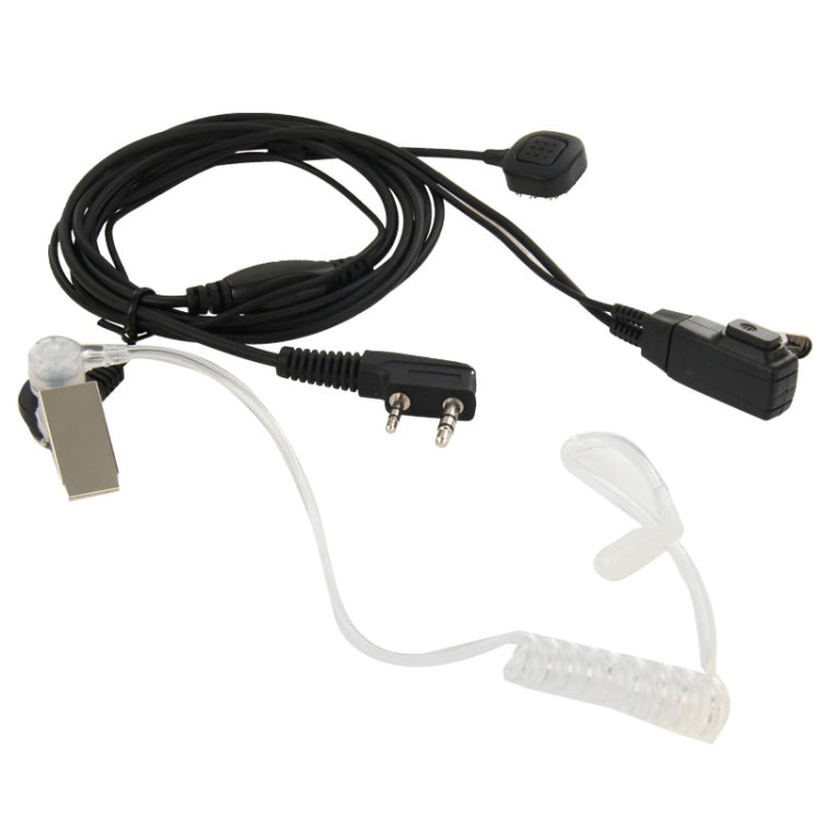 Handheld Transceiver Earpiece Headset for Walkie Talkies, 3.5mm + 2.5mm Plug(Black) - Microphones & Headsets by PMC TechLife | Online Shopping South Africa | PMC TechLife | Buy Now Pay Later Mobicred