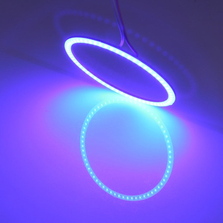 100mm 5W 180LM Angel Eyes Circles Car Headlight Blue Light COB LED Lights for Vehicles, DC 12-24V - Eagle Eye Lamps by PMC TechLife | Online Shopping South Africa | PMC TechLife | Buy Now Pay Later Mobicred